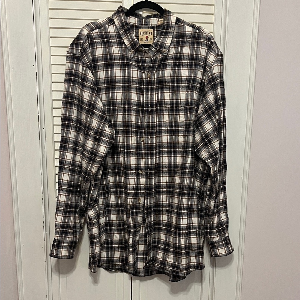 RedHead Black and White Plaid Casual Shirt